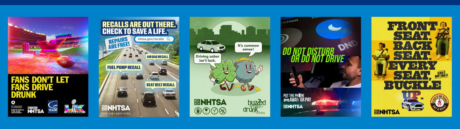 Banner with various social media graphics