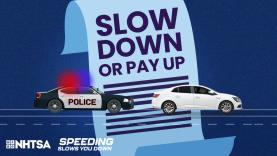 Slow down or pay up graphic