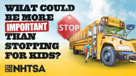 School bus safety graphic