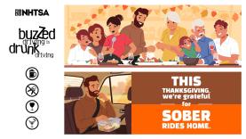 Thanksgiving. Buzzed Driving is Drunk Driving.