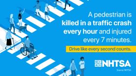 Pedestrian safety graphic